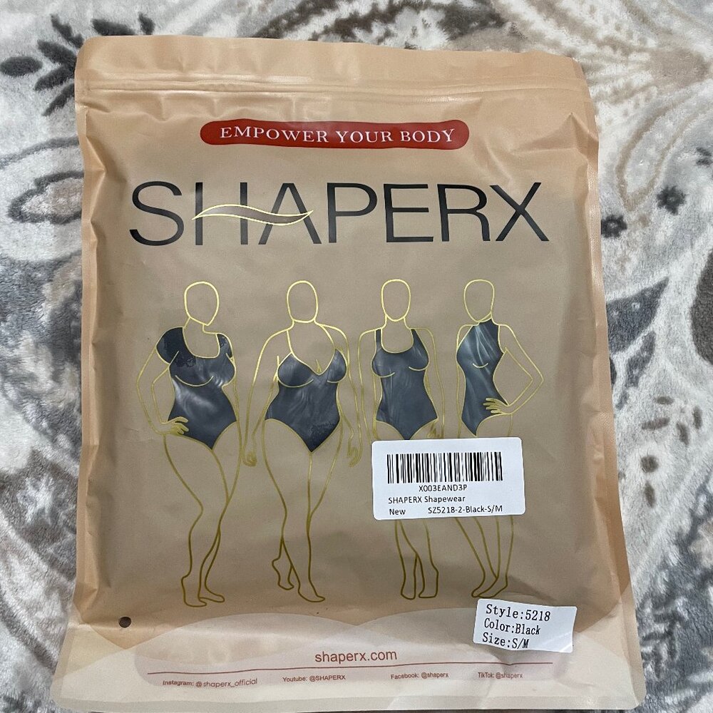 ShaperX Bodysuit Black S/M NEW*